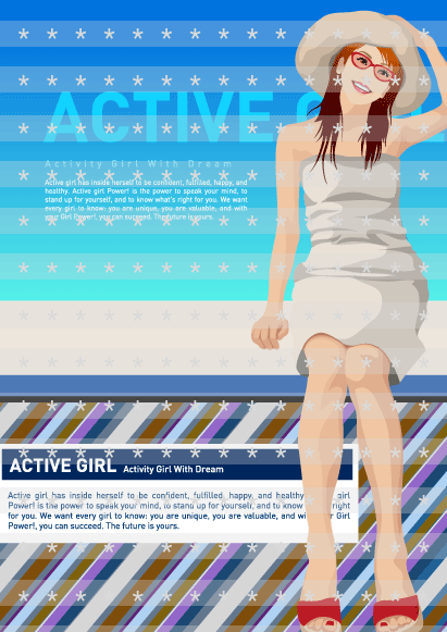 [转图]韩国—ACTIVE GIRL杂志封面设计